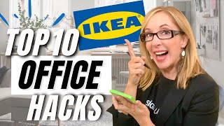 TOP 10 IKEA HOME OFFICE TIPS amp HACKS [upl. by Garrik695]