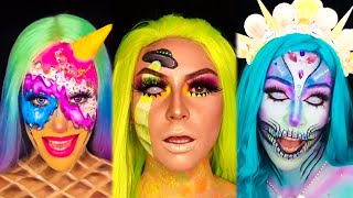 TikTok Emoji Makeup Challenge  Makeup Inspired By Emojis Tiktok Trend 2 [upl. by Bendite]