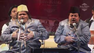 Live Qawwali performance I Sabri Brothers amp Group I JashneRekhta 2016 [upl. by Rheba]