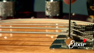 Setting Up Your Bass Guitar Bridge Action Height Adjustment Step 2 of 4  ELIXIR Strings [upl. by Tterrag]