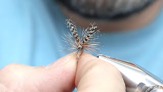 March Brown  Tying Tutorial  Tying Catskill Style Dry Flies [upl. by Kondon376]