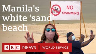 Environmentalists criticise artificial beach in the Philippines  BBC World Service [upl. by Akedijn]