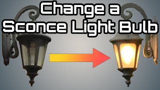 How to change an Outdoor Porch Lantern Sconce Light BulbSimple DIY do it yourself procedure HQ [upl. by Iron]