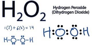 H2O2 Lewis Structure  How to Draw the Dot Structure for H2O2 [upl. by Sarajane]