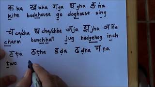 How to write Sanskrit  Part 1  Single letters [upl. by Ahsinak570]