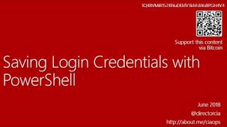 How to save login credentials to a file using PowerShell [upl. by Anabahs]