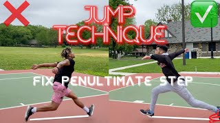 TRAINING JUMP TECHNIQUE BREAKDOWN PENULTIMATE STEP [upl. by Okier]