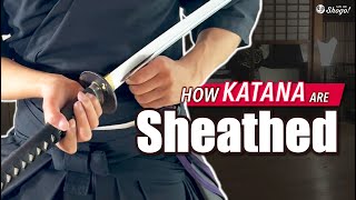 The 3 Simple Steps to Safely Sheath Katana Swords [upl. by Shanta]