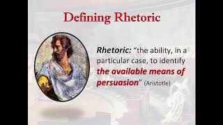 Introduction to quotRhetoricquot [upl. by Tierza]