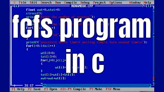 fcfs program in c [upl. by Ledoux296]