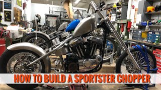 How to build a Sportster chopper [upl. by Audwin]