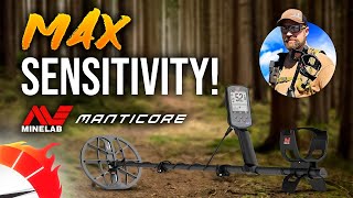 Minelab Manticore MAX Sensitivity Achieved Tips [upl. by Zampardi]