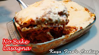 NO BAKE CREAMY LASAGNA WITH WHITE SAUCE [upl. by Hnilym]