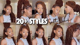 UPDATED HOW TO STYLE SOFT LOCS IN 20 WAYS EASY [upl. by Acinonrev]