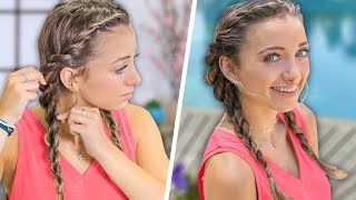 Brooklyn’s Easy DIY SUMMER Hairstyle  Rope Twist Combo [upl. by Sessilu]