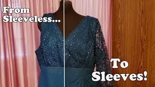 How To Add Sleeves To A Dress [upl. by Champaigne]