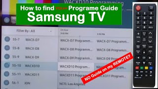 How to find my Program Guide on my Samsung TV [upl. by Nadabus776]