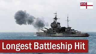 The Longest BattleshiponBattleship Hit  July 1940 [upl. by Bang]