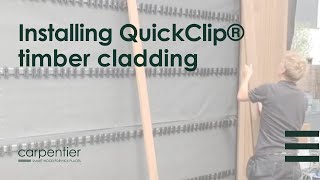 How to install QuickClip® timber cladding [upl. by Uoliram954]