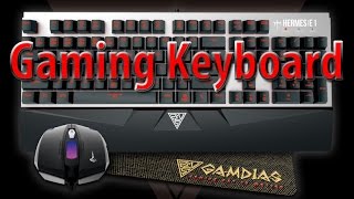 GAMDIAS Hermes E1 Combo Gaming Keyboard amp Mouse Review [upl. by Aroled]