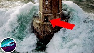 5 OLAS GIGANTES CONTRA FAROS  parte1 [upl. by Bathesda]