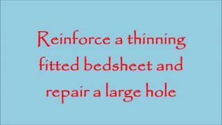 Reinforce and Repair a Fitted Bed Sheet [upl. by Nork]