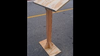 How to Build a PodiumLectern for under 20 [upl. by Florin868]