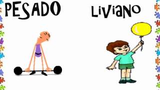 PESADO Y LIVIANO PARA NIÑOS  MATEMATICAS [upl. by Bagger]