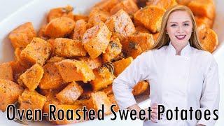 EASY OvenRoasted Sweet Potatoes [upl. by Adamsen811]