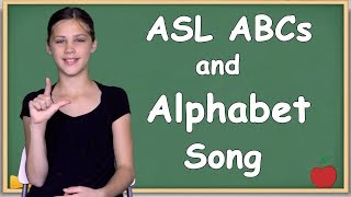 ASL Alphabet Lesson and Slow Alphabet Song [upl. by Cornelle212]