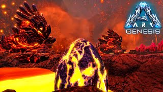 NEW Magmasaur EGG Locations Genesis LavaVolcano Biome Showcase  Ark Survival Evolve Genesis DLC [upl. by Evey59]