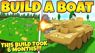 THIS TANK WAR BUILD TOOK 6 MONTHS TO BUILD Build a Boat [upl. by Wayland380]