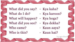 WH Question  Learn Hindi through English [upl. by Barcellona358]