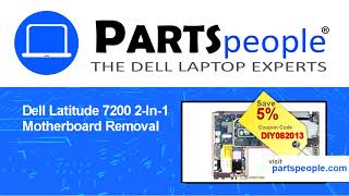 Dell Latitude 7200 2In1 T04J001 Motherboard HowTo Video Tutorial [upl. by Trimmer]