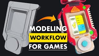 3D Modeling Workflow for Games  Explained [upl. by Biddle840]