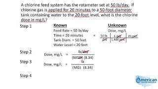 Water Treatment Math  Chlorine Dose Calculation [upl. by Lowenstern]