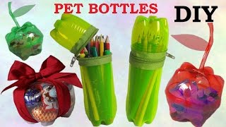 10 DIY Creative Ways to Reuse  Recycle Plastic Bottles part 1 [upl. by Aitnohs]