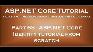 ASP NET Core Identity tutorial from scratch [upl. by Manolo205]