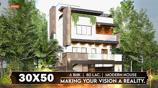 30x50 House Design  1500 Sqft  by Blueprint Studio  Trailer [upl. by Ollayos]