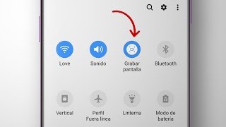 Como activar la opción Grabar pantalla en Samsung [upl. by Strohben622]