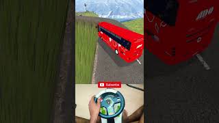 Red Bus ⭕funny bussimulatorindonesia trending ambulance gaming busgames bussid viral [upl. by Rosamund164]