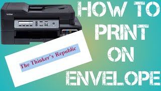 How to print on envelope [upl. by Nylyak]