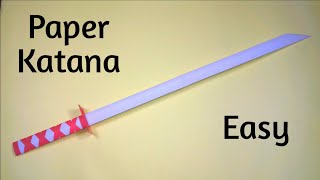 How to Make a Paper Sword  How to Make Katana out of paper  Ninja Weapon  Ashraful Craft [upl. by Anissej]