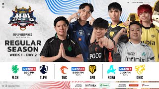 🔴 LIVE  MPL PH S15  FILIPINO  Week 1 Day 2 [upl. by Anizor]