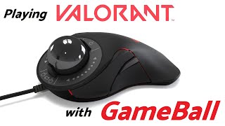 Playing Valorant with GameBall The gaming trackball mouse [upl. by Pilar]