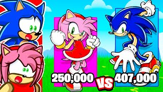 SONIC vs AMY Power Level Comparison [upl. by Ahsikahs776]