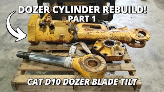 CAT D10 Dozer Cylinder Rebuild  Part 1  Machining [upl. by Tiffanle528]