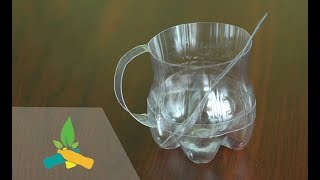 How to make cups from plastic bottles  DIY Tutorial [upl. by Leitman738]