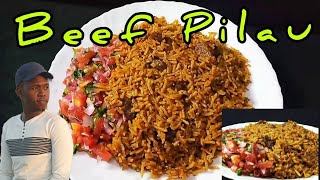 How to make beef pilau at home  Simple pilau recipe  Kenyan beef pilau  how to make brown pilau [upl. by Almeta9]