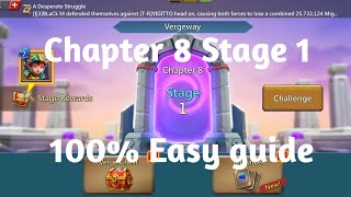 Lords mobile Vergeway chapter 8 Stage 1 easiest guide [upl. by Tracy250]